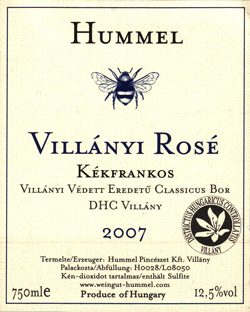 Hummel Vill&aacute;nyi K&eacute;kfrankos Ros&eacute; 2007 DHC Vill&aacute;ny Classicus